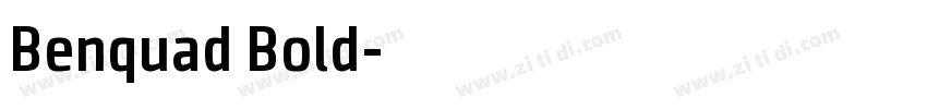 Benquad Bold字体转换